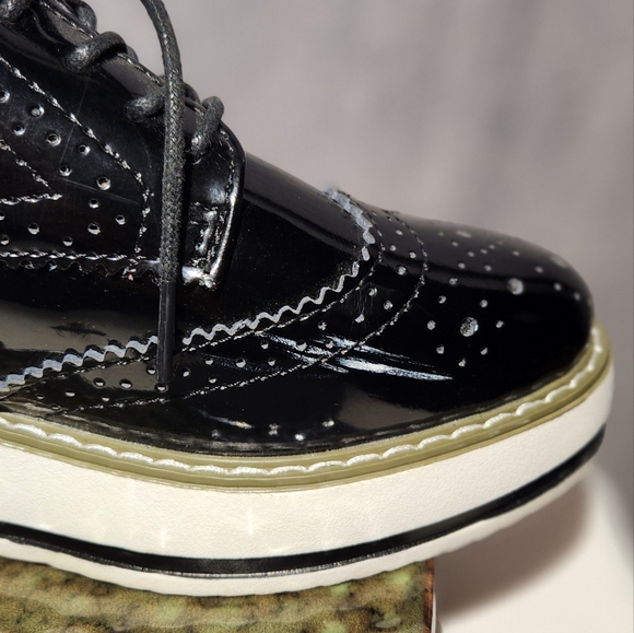 Dadawen Black and White Platform Oxford Size 37  6/6.5 - Picture 5 of 12